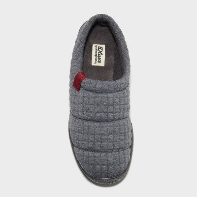Men's Size M(9/10) dluxe by dearfoams Julien Clog Slippers - Gray M: Cushioned Insole, Indoor/Outdoor EVA Outsole, Machine Washable