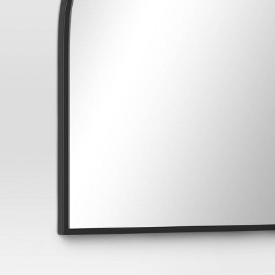 36 x 24 Inch Over the Mantel Mirror Black - Threshold