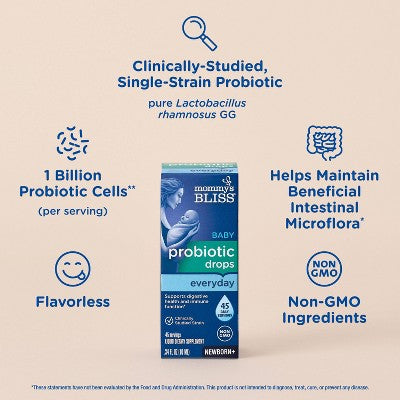 Mommy's Bliss Baby Probiotic Everyday - 0.34oz (45 servings) *Exp 10/26*