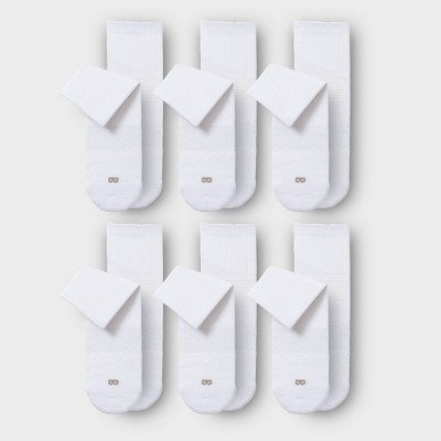 Men's 6-12 Pair of Thieves 6pk SuperiAir Cushion Ankle Socks - White