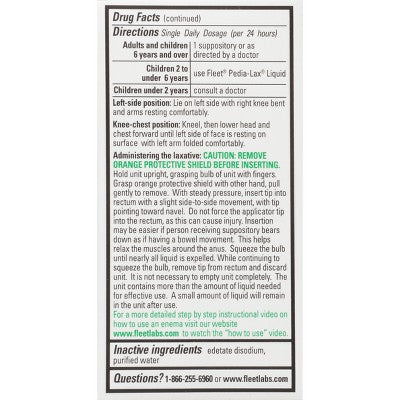 Fleet Liquid Glycerin Suppositories for Adult Constipation - 4ct *Exp 04/26* *Damaged Packaging*