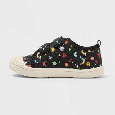 Girls' 5T Parker Sneakers - Cat & Jack Black/Red