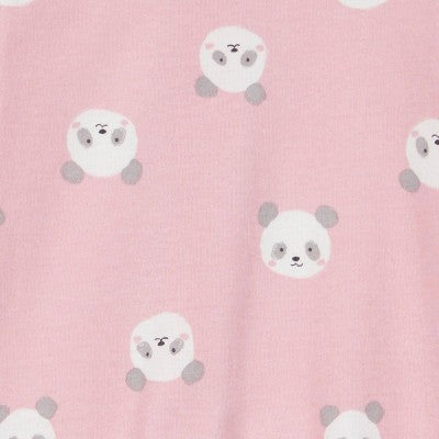 Girls' 6M Carter's Just One You Baby Panda Printed Sleep N' Play - Pink