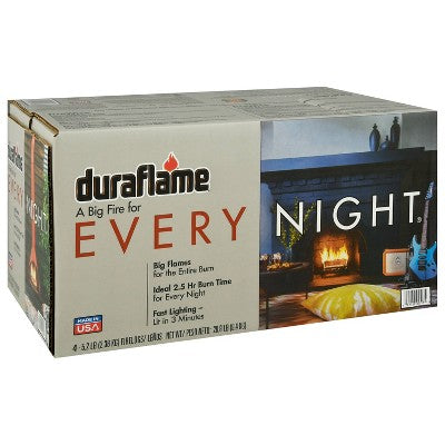 Duraflame Every Night 5.2 Lb Firelogs 4 Logs per Case 2.5 Hour Large Fire
