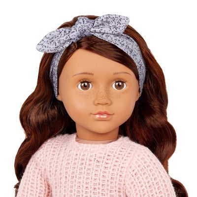 Our Generation Coco Posable 18 Baking Doll & Storybook *Damaged Box