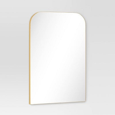 24 x 36 Infinity Mantle Mirror - Brass
