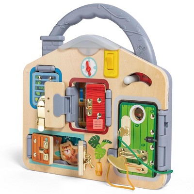 Hape: Lock & Learn Playboard - Moving Parts Toy, 3+