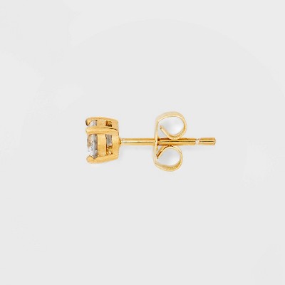 14K Gold Plated Cubic Zirconia Trio Stud Earring Set - A New Day  Gold