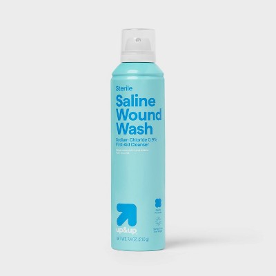 Saline Wound Wash - 7.4oz - up&up *Exp 5/31/27*