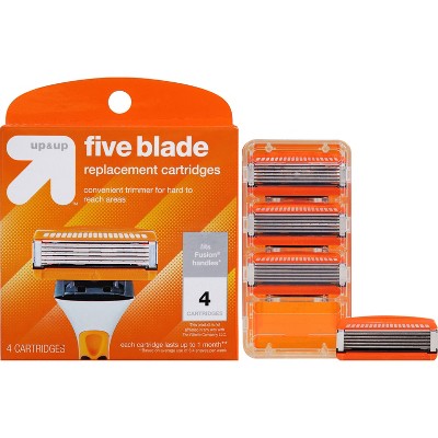 Men's Five Blade FITS Cartridges 4ct - up&up