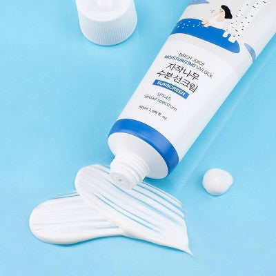 Round Lab, Birch Juice Moisturizing UVLock Sunscreen, SPF 45, 1.69 Fl Oz (50 Ml) *Exp 2/23/27*