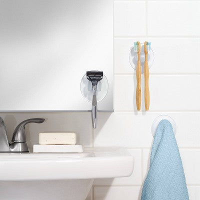 OXO 3pc Suction Bath Set : Microfiber, Machine Washable, Non-Slip Backing