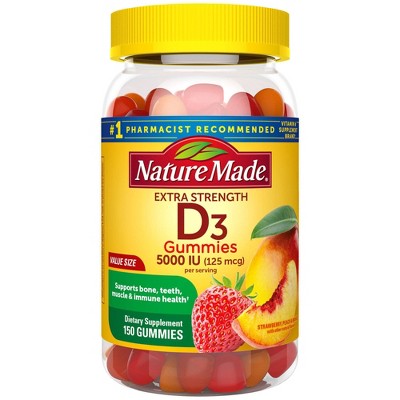 Nature Made Vitamin D 5000 IU Gummies - 150ct **Exp 2/2027**
