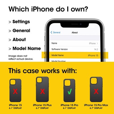 OtterBox Apple iPhone 15 Pro Symmetry Series Clear Case with MagSafe - Clear