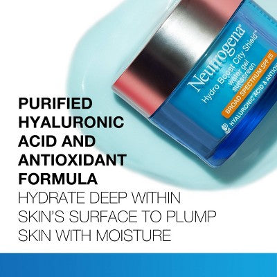 Neutrogena Hydro Boost City Shield Water Face Gel with SPF 25 - 1.7oz *Exp 2027/05*