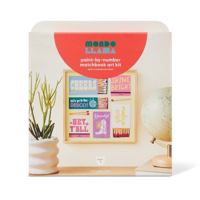 Paint - by - Number Matchbook Art Kit
