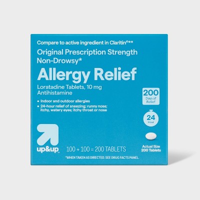 Loratadine Allergy Relief Tablets - 200ct - Up&Up **Exp 2026/Jul**