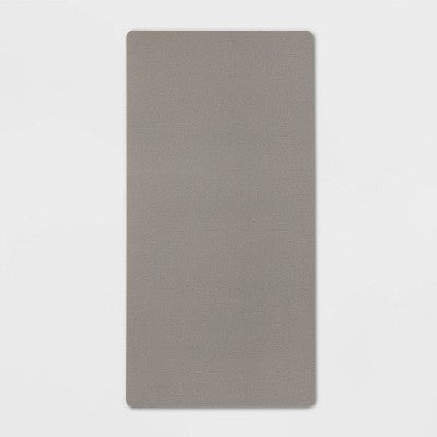 20 x 40 Low Profile Charmed Manor Patterned Polyurethane Kitchen Mat with Foam Rubber Backing Gray - Threshold