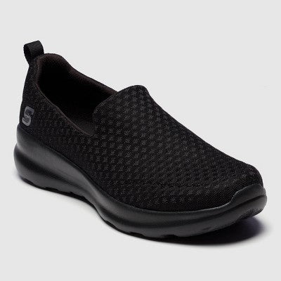 Women's 6 S Sport by Skechers Malvina Slip-On Performance Sneakers - Black Cushioned Insole, Machine Washable
