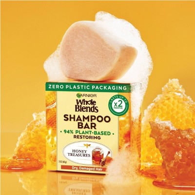 Garnier Whole Blends Honey Treasures Restoring Solid Shampoo Bar - 2oz