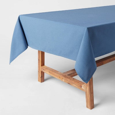 120" x 60" Cotton Tablecloth Blue - Threshold