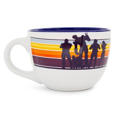 Silver Buffalo Marvel Studios Guardians of the Galaxy Silhouette 24-Ounce Ceramic Soup Mug