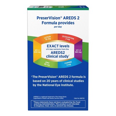 PreserVision Areds 2 Eye Vitamin and Mineral Softgels - 120ct *Exp 2/27*