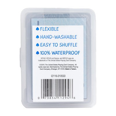 Hoyle Waterproof Clear Playing Card Game