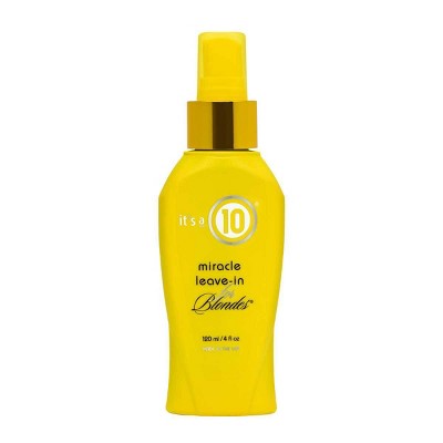 It's a 10 Miracle Leave-In For Blondes Conditioner - 4 fl oz *Missing Lid*