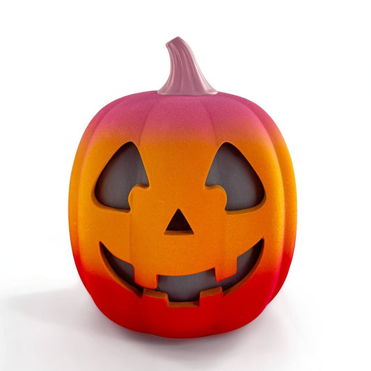 LED Ombre Pumpkins Flocked - Bullseye's Playground