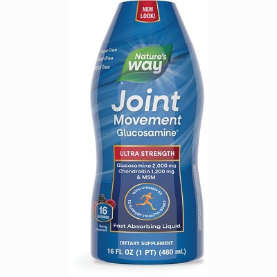 Nature's Way Joint Movement Glucosamine Extra Strength - Berry 16 fl oz *Exp 10/25* *Dented Bottle*