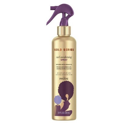 Gold Series from Pantene Awakening Spray with Argan Oil for Curly, Coily Hair - 8.4 fl oz