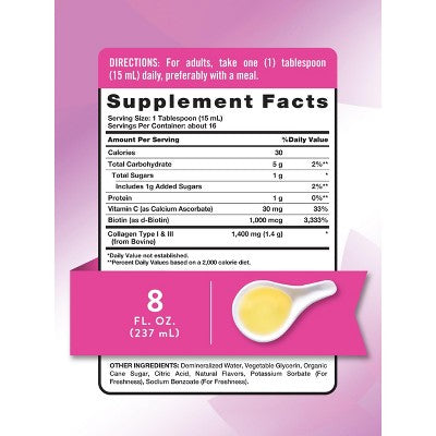 Nature's Truth Liquid Collagen | Berry Flavor | 8 fl oz *07/26*