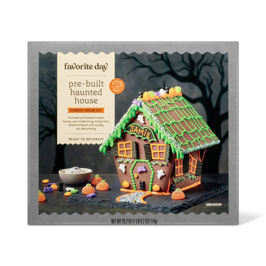 Halloween Pre-Built Haunted House Cookie House Kit - 25.2oz - Favorite Day