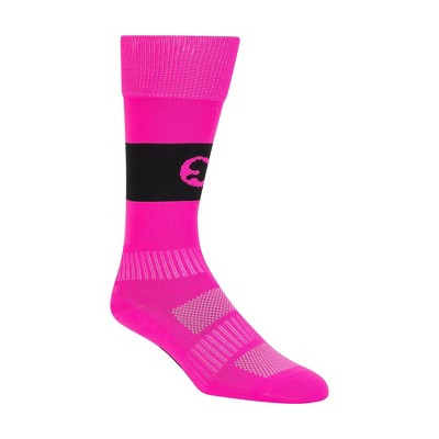 Girls' M - ProCat by Puma Over the Knee Athletic Socks - Pink/Black