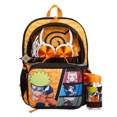 Naruto Kids' 5pc 16 Backpack Set with Headphones and Lunch Bag