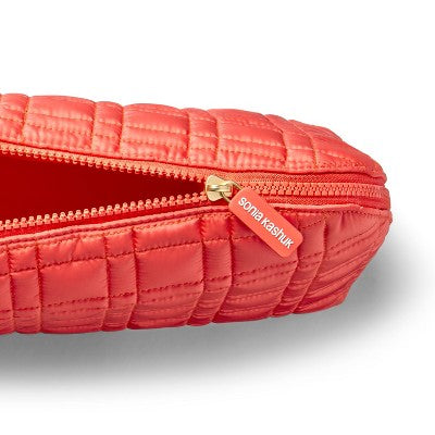 Sonia Kashuk  Large Travel Makeup And Toiletry Bag Set - 2pc - Coral Quilted