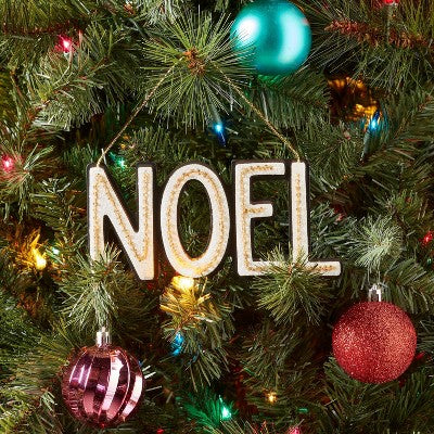 Wood and Felt 'Noel' Christmas Tree Ornament - Wondershop