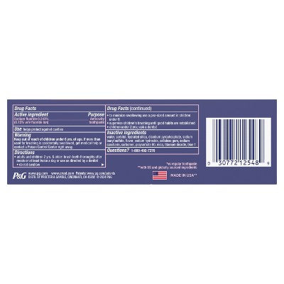 Crest 3D White Advanced Teeth Whitening Toothpaste, Radiant Mint - Trial Size - 2.4 oz *Exp 3/28*