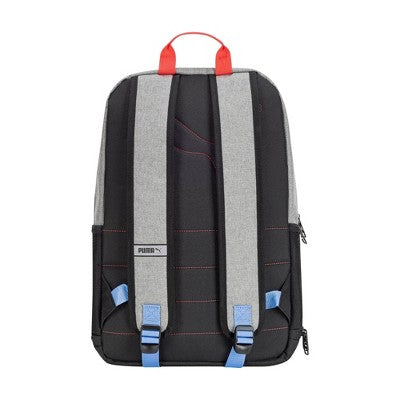 PUMA Kids' Eclipse 18.5 Inch Backpack - Gray/Black/Floral