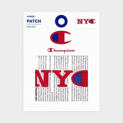 Champion NYC Patch 3.5 x .91 Inch - Red