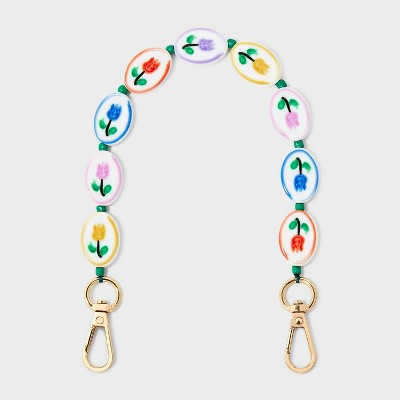 Mixed Tulip Beaded 9.8 Inch Handbag Strap - Universal Thread, Tulip