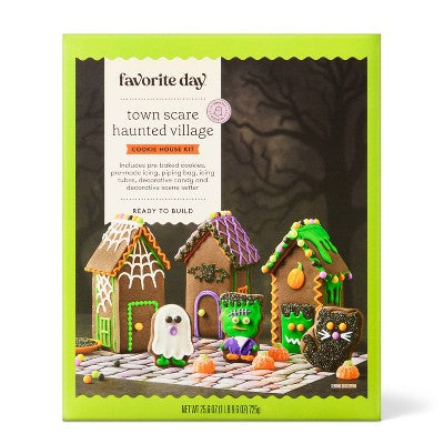 Halloween Town Scare Haunted Village Cookie House Kit - 26.3oz - Favorite Day