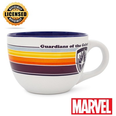 Silver Buffalo Marvel Studios Guardians of the Galaxy Silhouette 24-Ounce Ceramic Soup Mug