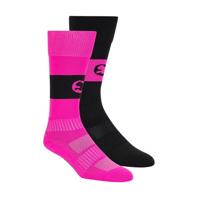 Girls' M - ProCat by Puma Over the Knee Athletic Socks - Pink/Black