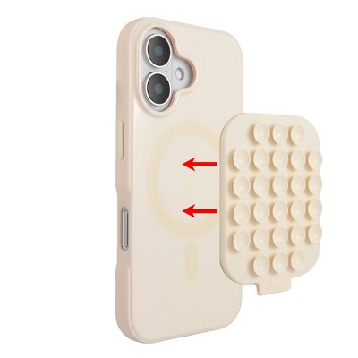 Sonix Apple iPhone 16 Suction Case with MagSafe - Linen: TPU Phone Cover
