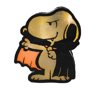 Roman 7.25 Inch Snoopy Vampire Lighted Peanuts & Doghouse Spooky Figurines