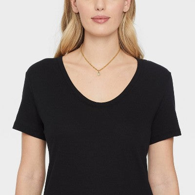 Singapore Chain Teardrop Pendant Necklace - A New Day  Gold