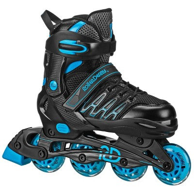 Adult 7-10 Roller Derby Custom In-Fit Skates - Blue/Black