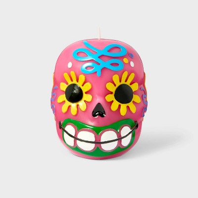 Calavera Unscented Dia de Muertos Sculpted Candle